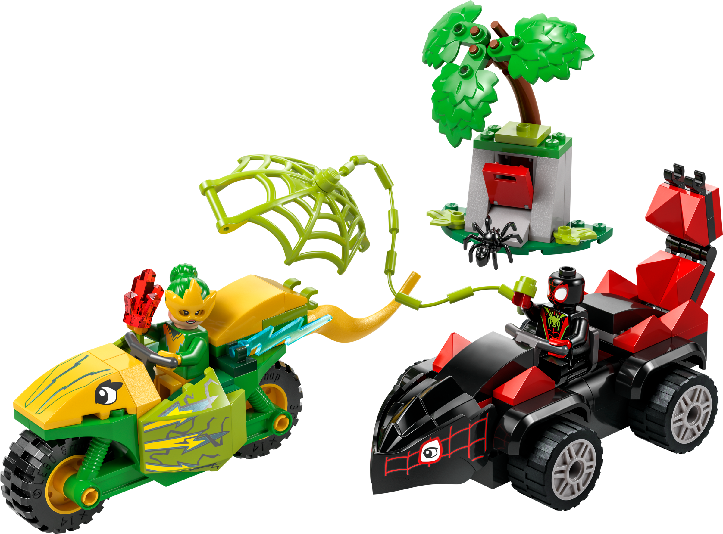 Pościg Spina za Electro w dinopojeździe