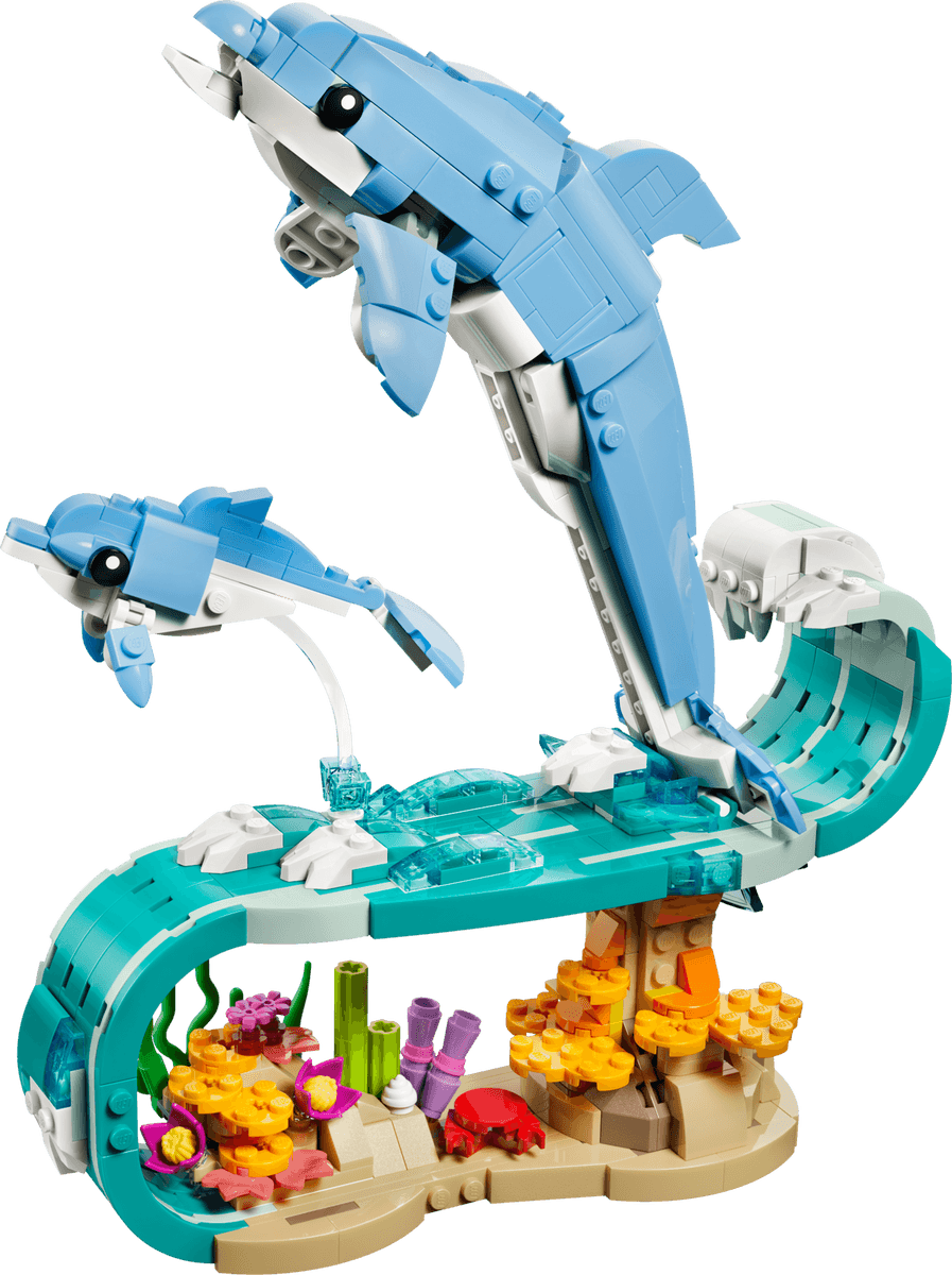 Zwierzęta morskie: piękny delfin