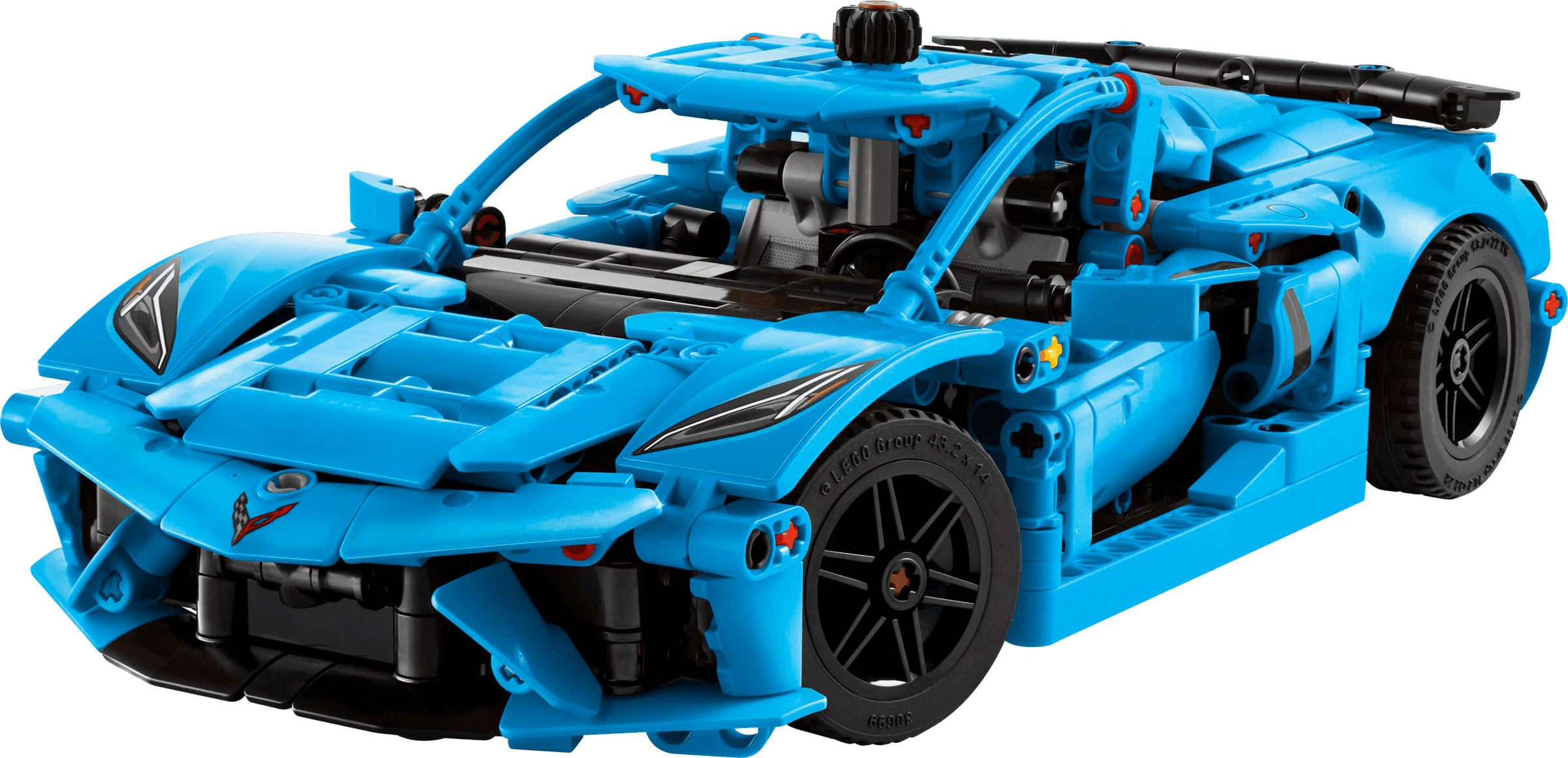 Niebieski Chevrolet Corvette Stingray
