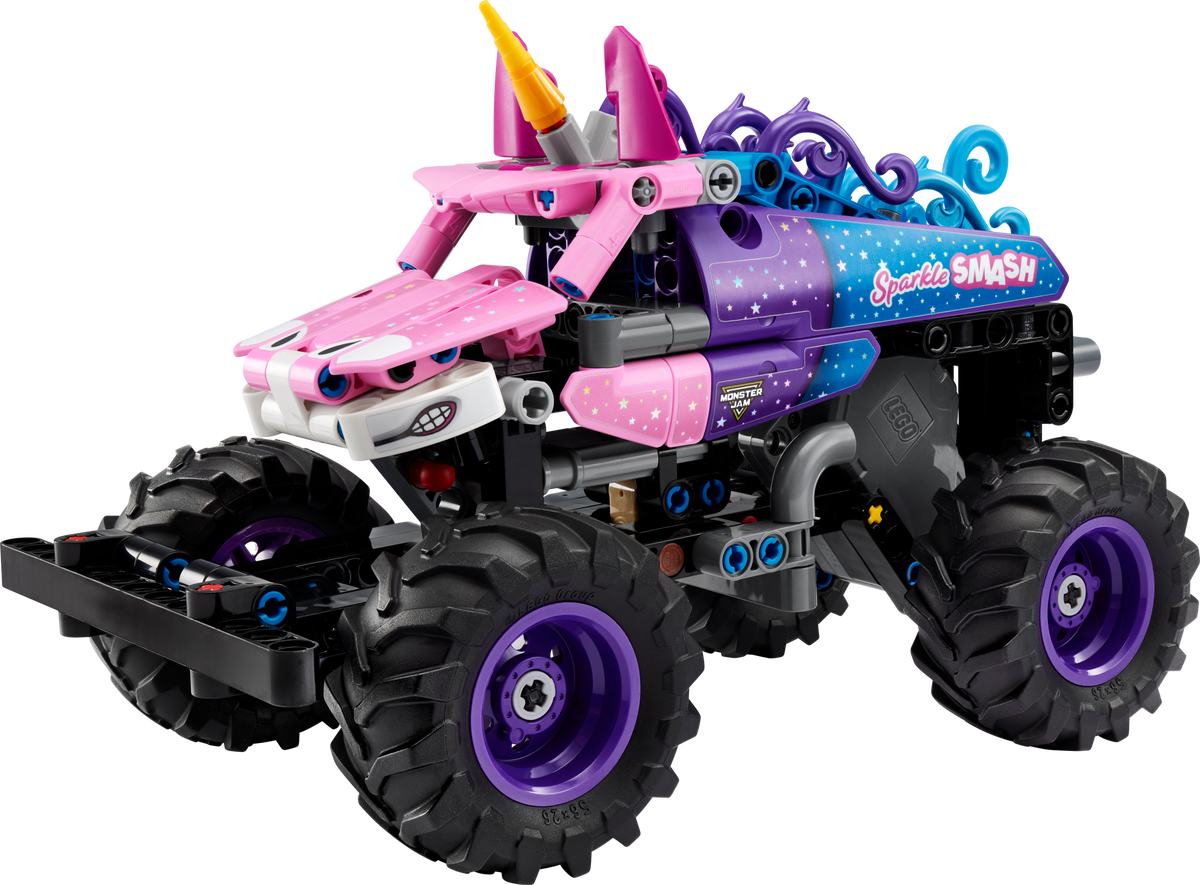 Monster Jam Sparkle Smash z napędem typu pull-back