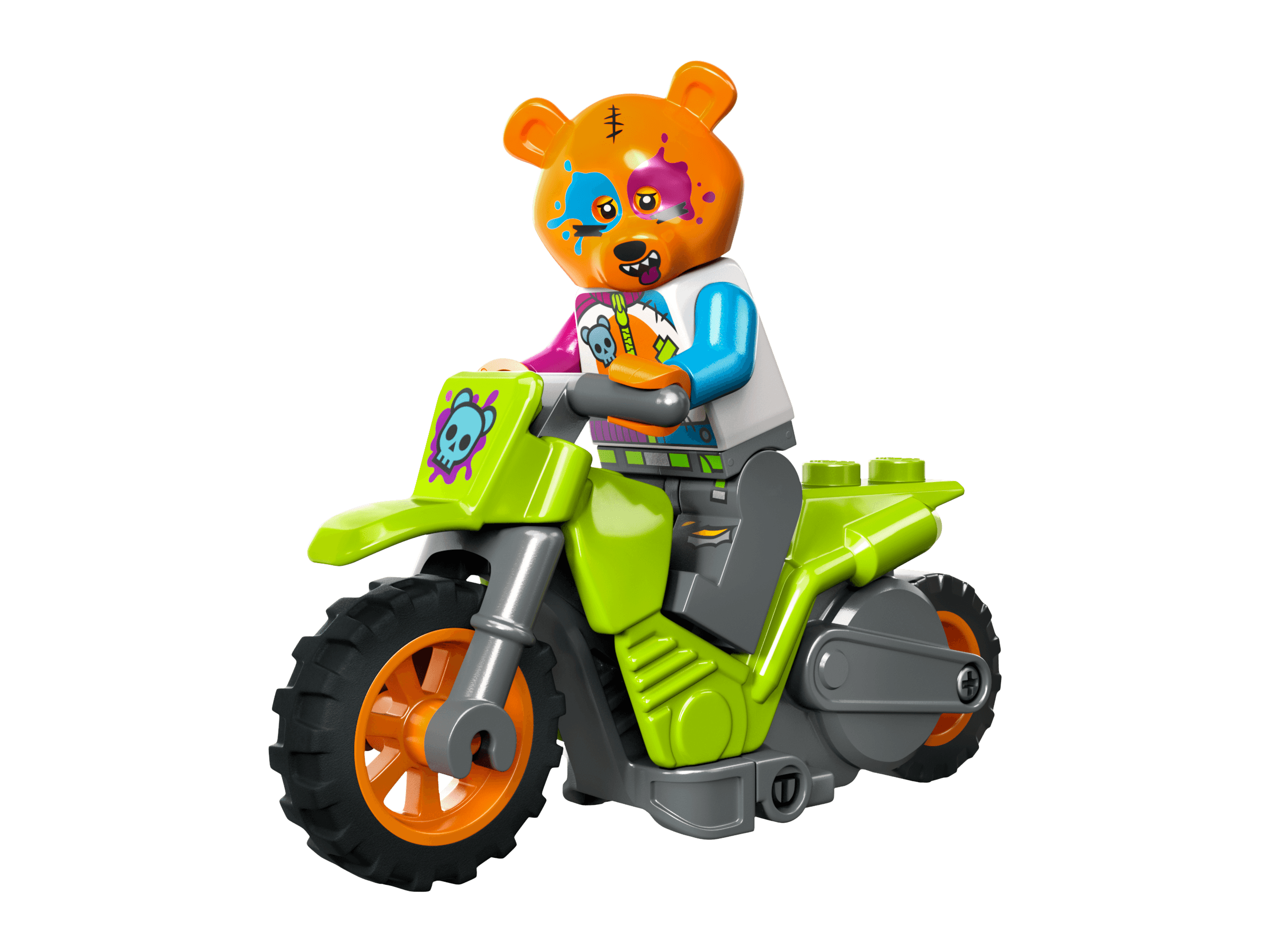 Motocykl kaskaderski z niedźwiedziem