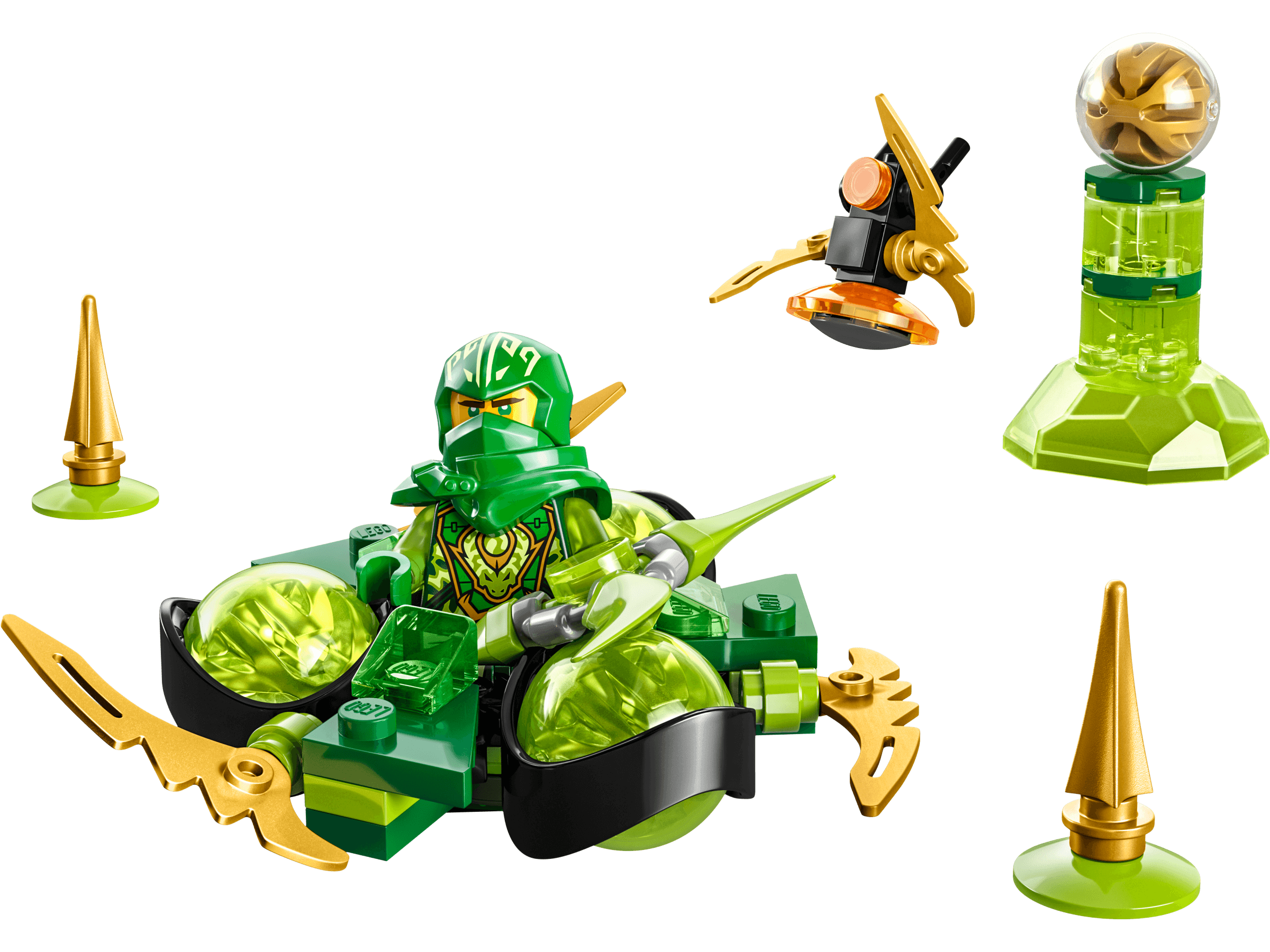 Smocza moc Lloyda — obrót spinjitzu