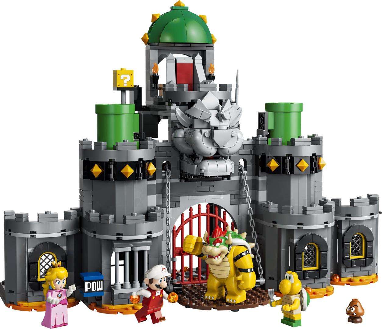 Fire Mario i Bowser na zamku