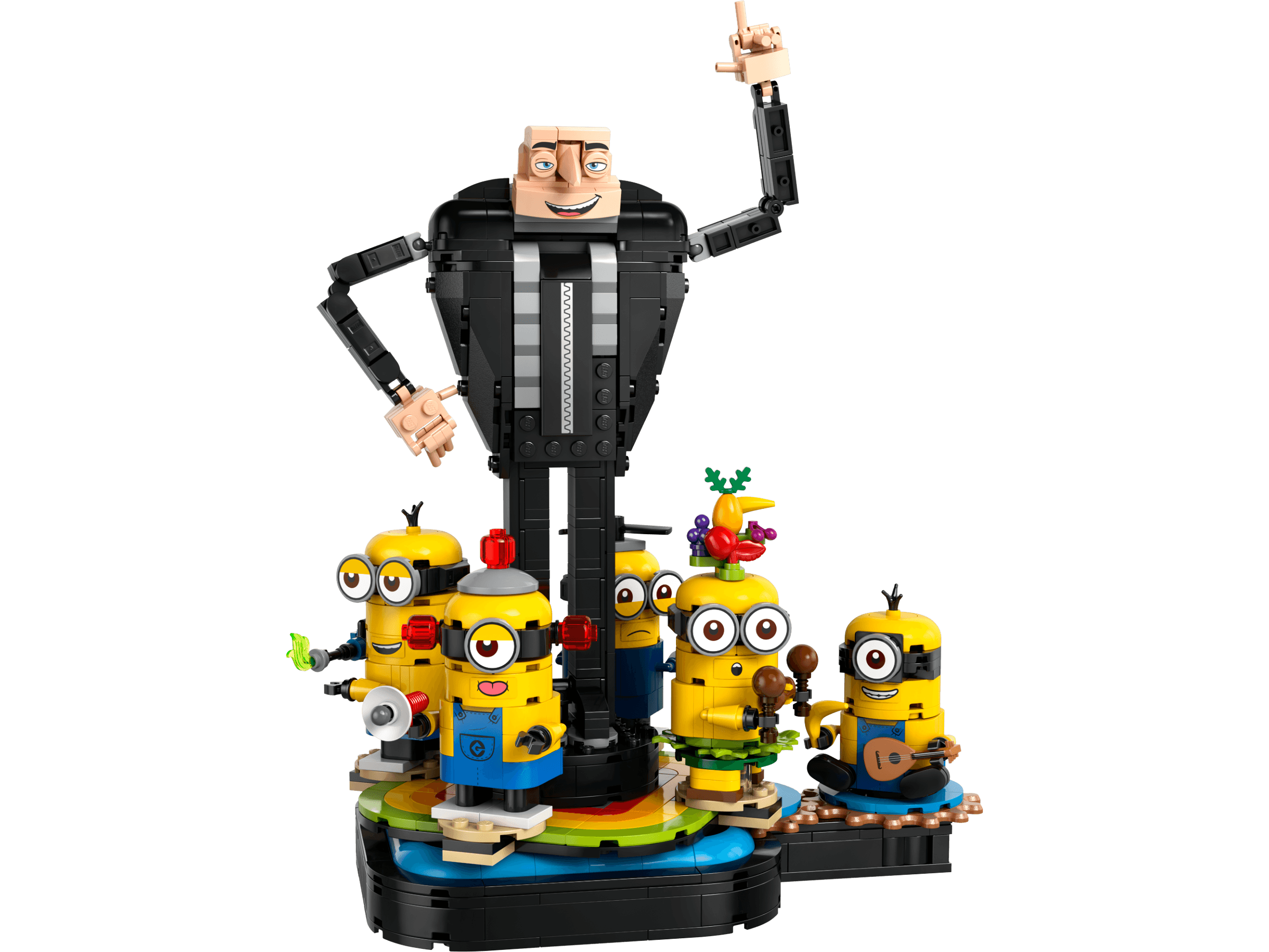 Gru i minionki z klocków