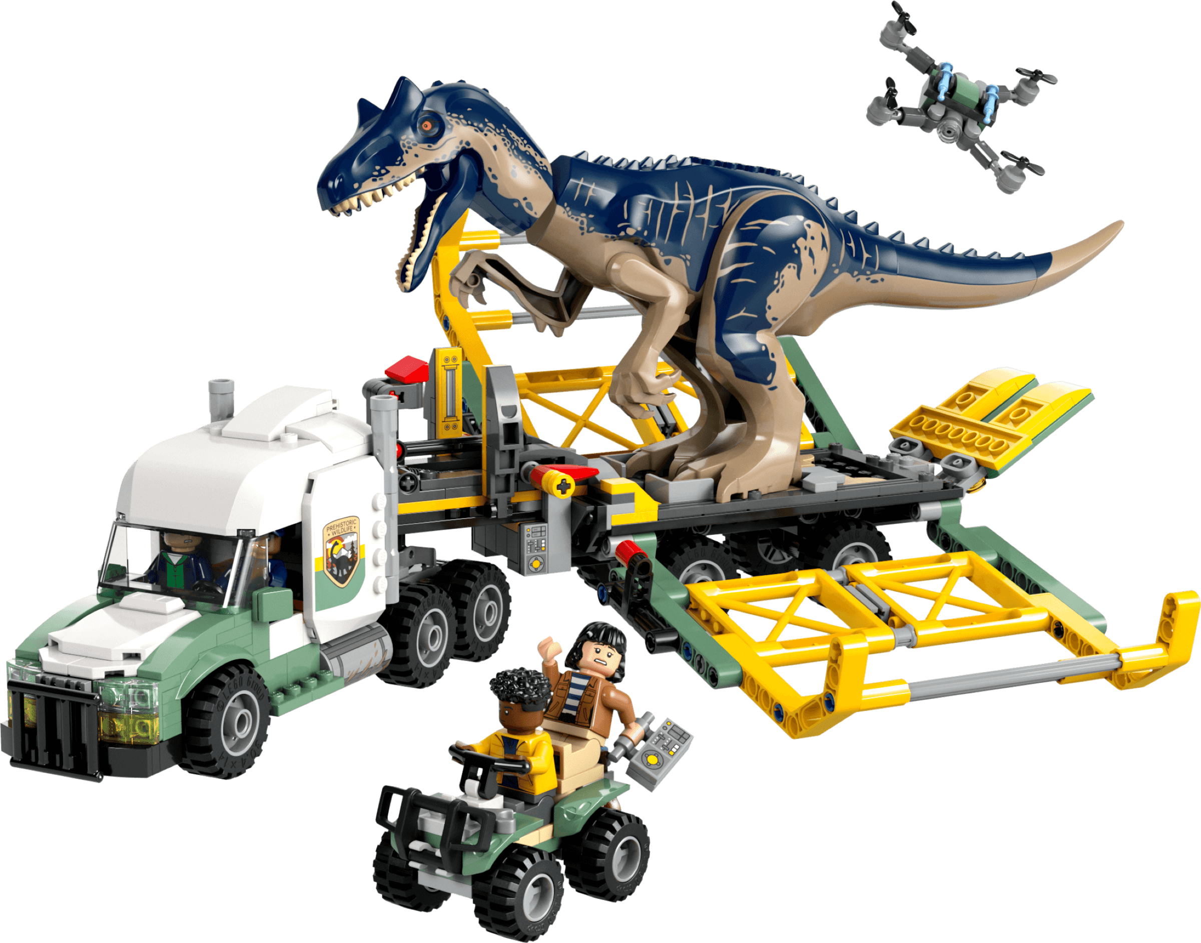 Dinomisje: ciężarówka do transportu allozaura