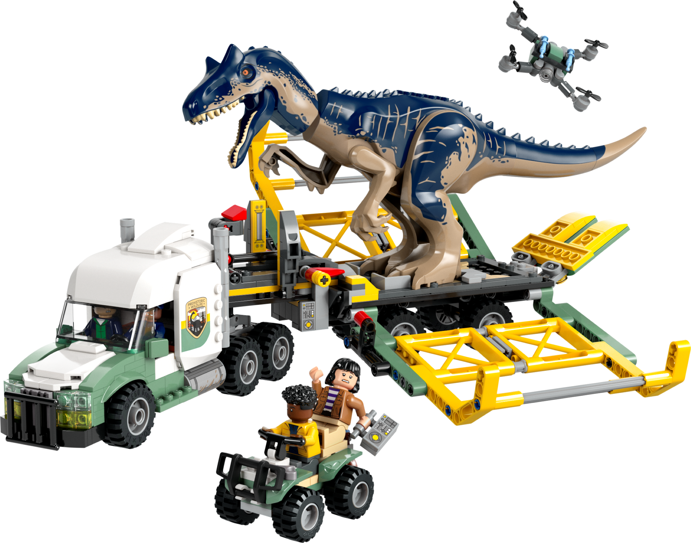 Dinomisje: ciężarówka do transportu allozaura