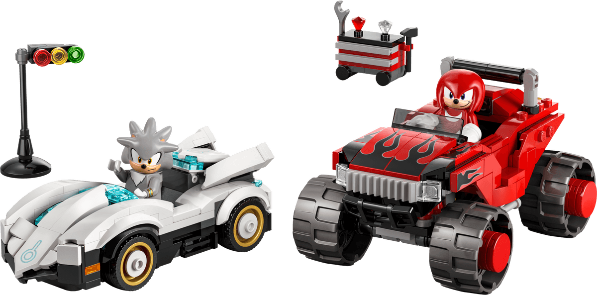 Silver w samochodzie kontra Knuckles w monster trucku