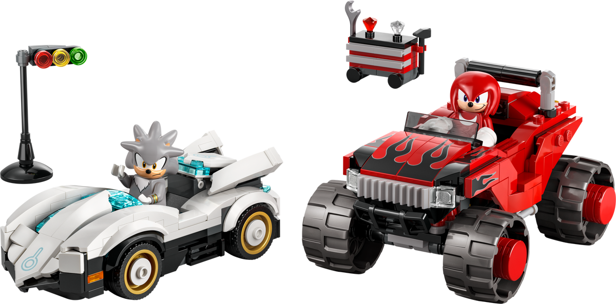 Silver w samochodzie kontra Knuckles w monster trucku